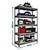 Simonrack Bricoforte Schwerlastregal Bricoforte Chipboard (H x B x T: 200 x 100 x 60 cm, Traglast pro Boden: 300 kg, Anzahl Böden: 5 Stk., Stecken, Grau) | BAUHAUS