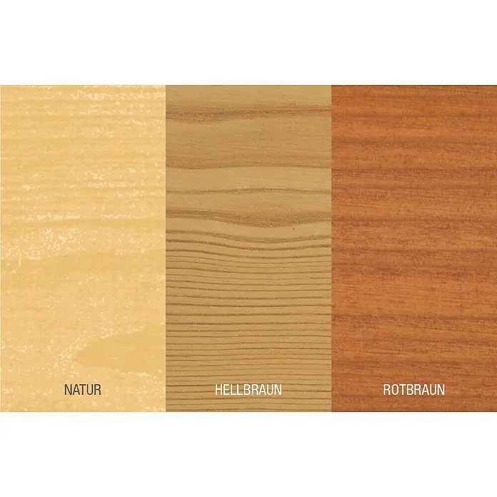 Bondex Holzöl - Rotbraun, 750 ml - Farbbeispiele für Holzlasuren: Natur, Hellbraun und Rotbraun. Auswahl an Farben für Holzschutz und Gestaltung im Innen- und Außenbereich.