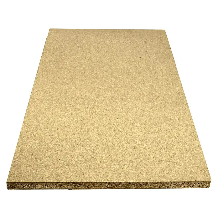 Simonrack Simonclick Holzfachboden - L x B x H: 100 x 40 x 1,2 cm, Spanplatte - Nahaufnahme einer MDF-Platte, ideal für Möbelbau oder Heimwerkerprojekte. Die Holzfaserplatte ist robust und vielseitig einsetzbar.