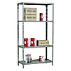 Simonrack Simonclick Metallregal Ecoclick (H x B x T: 150 x 90 x 30 cm, Traglast pro Boden: 70 kg, Anzahl Böden: 4 Stk., Stecken, Grau) | BAUHAUS
