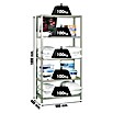 Simonrack Comfort Metallregal (L x B x H: 40 x 90 x 180 cm, Traglast: 100 kg/Boden, Anzahl Böden: 5 Stk., Grau)