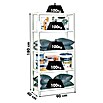 Simonrack Comfort Metallregal (L x B x H: 40 x 90 x 180 cm, Traglast: 100 kg/Boden, Anzahl Böden: 5 Stk., Weiß)