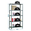 Simonrack Ecoclick Metallregal (L x B x H: 30 x 80 x 180 cm, Traglast: 150 kg/Boden, Anzahl Böden: 5, Montageart: Stecken, Grau)