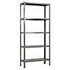 Simonrack Simonhome Metallregal (L x B x H: 30 x 100 x 180 cm, Traglast: 150 kg/Boden, Anzahl Böden: 5 Stk., Grau)