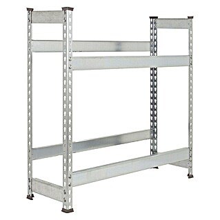 Simonrack Simonbottle Estantería para cajas de bebidas (Al x An x Pr: 100 x 100 x 30 cm, Carga límite balda: 100 kg, Número de baldas: 2 ud., Inserción, Galvanizado)