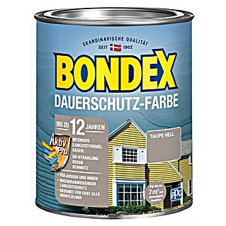 Bondex Dauerschutzfarbe (Taupe hell, 750 ml)