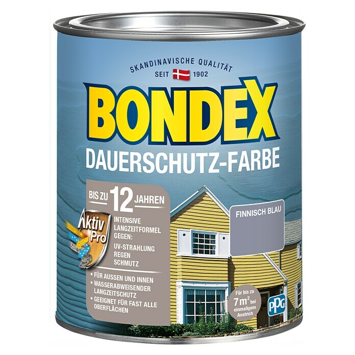 Bondex Dauerschutzfarbe (Finnisch Blau, 750 ml)