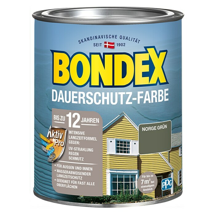 Bondex Dauerschutzfarbe (Norge Grün, 750 ml)