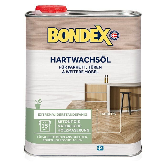 Bondex Hartwachsöl (Farblos, 750 ml, Seidenglänzend)