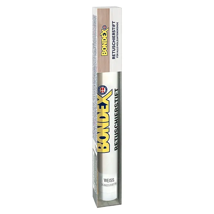 Bondex Retuschierstift - Weiß, 10 ml - Retuschierstift von Bondex in Weiß. Der Stift dient zur Ausbesserung von Holzoberflächen und ist für alle Holzuntergründe geeignet.