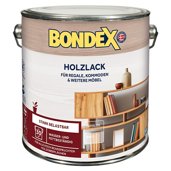 Bondex Holzlack (Farblos, Matt, 2,5 l)