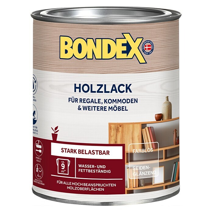 Bondex Holzlack (Farblos, Seidenglänzend, 750 ml)