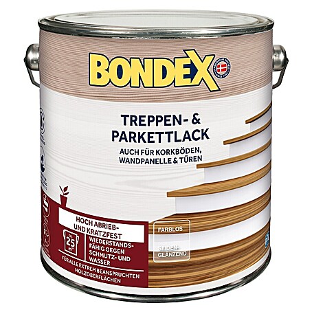 Bondex Treppen- & Parkettlack (Farblos, Seidenglänzend, 2,5 l)