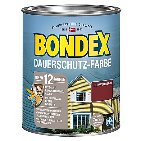 Bondex Dauerschutzfarbe (Schwedenrot, 750 ml)