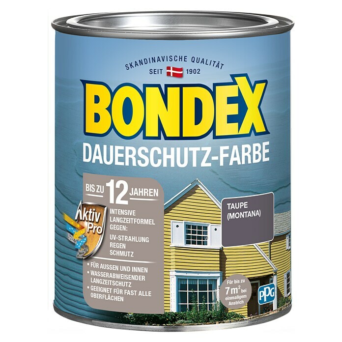 Bondex Dauerschutzfarbe Taupe Montana 750 ml