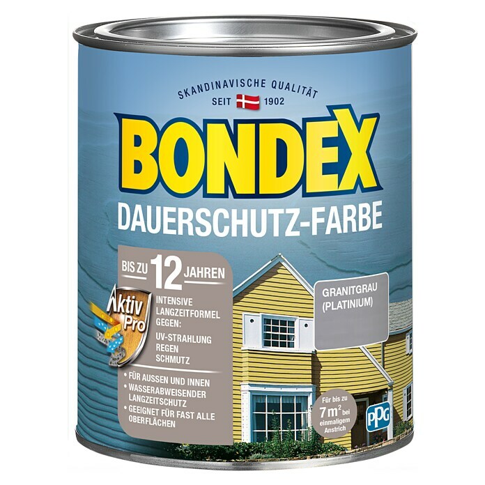 Bondex Dauerschutzfarbe Granitgrau 750 ml