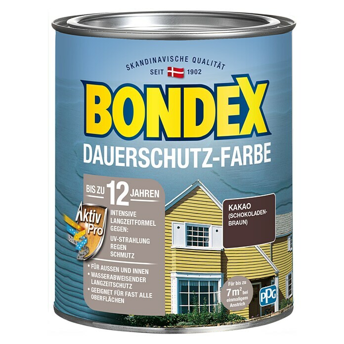 Bondex Peinture de protection longue durée Cacao 750 ml