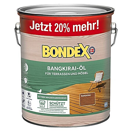 Bondex Bangkirai-Öl (3 l, Matt, Lösemittelbasiert)