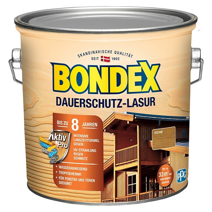 Bondex Dauerschutzlasur (Eiche, 2,5 l, Glänzend)