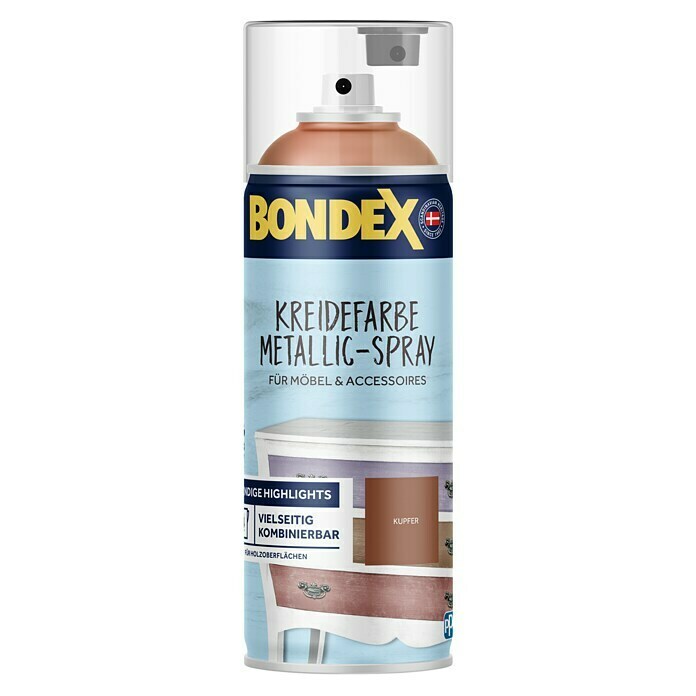 Bondex Kreidefarbe-Spray Metallic Kupfer