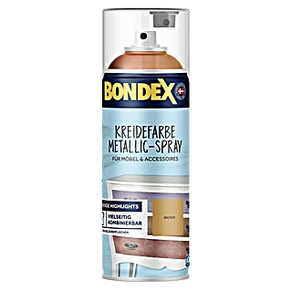 Bondex Kreidespray Metallic für Möbel & Accessoires (Bronze, 400 ml, Seidenmatt)