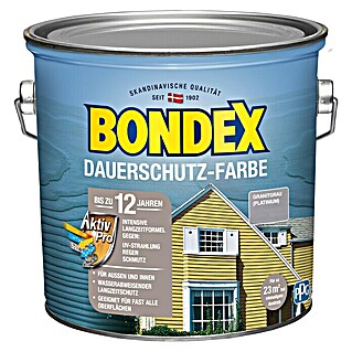 Bondex Dauerschutzfarbe (Platinum/Granitgrau, 2,5 l)
