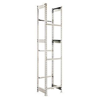 Simonrack Simonbottle Estantería para cajas de bebidas (Al x An x Pr: 180 x 40 x 30 cm, Carga límite balda: 100 kg, Número de baldas: 3 ud., Inserción, Blanco)