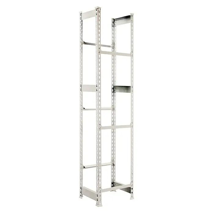 Simonrack Simonbottle Getränkekistenregal Bottleclick - H x B x T: 180 x 40 x 30 cm, Traglast Einlegeboden: 100 kg, Anzahl Böden: 3 Stk., Stecken, Weiß - Metallregalrahmen in Weiß, stabil und modular, ideal für Lager und Werkstatt. Robustes Design für hohe Belastbarkeit und einfache Montage.