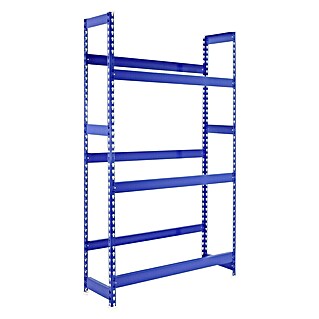 Simonrack Simonbottle Estantería para cajas de bebidas (Al x An x Pr: 180 x 100 x 30 cm, Carga límite balda: 100 kg, Número de baldas: 3 ud., Inserción, Azul)