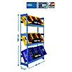Simonrack Simonbottle Getränkekistenregal Bottleclick (H x B x T: 180 x 100 x 30 cm, Traglast Einlegeboden: 100 kg, Anzahl Böden: 3 Stk., Stecken, Blau) | BAUHAUS