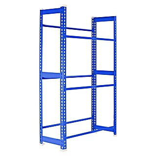 Simonrack Simonbottle Estantería para cajas de bebidas (Al x An x Pr: 180 x 80 x 30 cm, Carga límite balda: 100 kg, Número de baldas: 3 ud., Inserción, Azul)