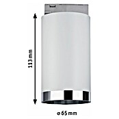 Paulmann URail LED-Spot Tube (Weiß, GU10, Ø x H: 6,5 x 12,8 cm) | BAUHAUS