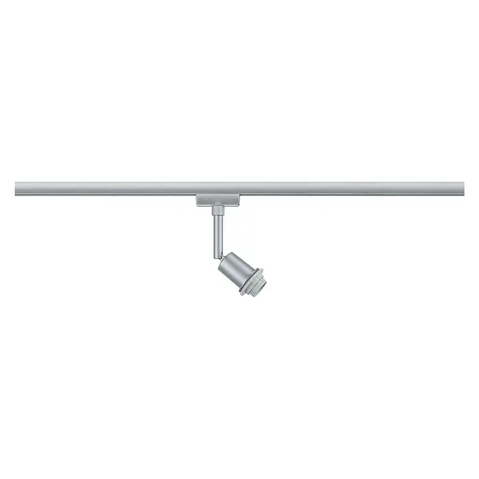 Paulmann URail LED-Spot DecoSystems - Lampenfassung: E14, Farbe: Chrom matt - Silberne Stromschienenleuchte, ideal für flexible Beleuchtungslösungen im modernen Wohn- oder Arbeitsbereich. Stilvolles Design.