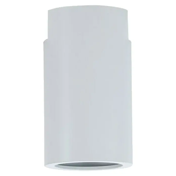 Paulmann URail Deckenleuchte Ceiling Socket - 20 W, Lampenfassung: E27, Weiß - Nahaufnahme einer modernen, weißen LED-Deckenleuchte mit zylindrischem Design, ideal für stilvolle Innenräume und energieeffiziente Beleuchtung.