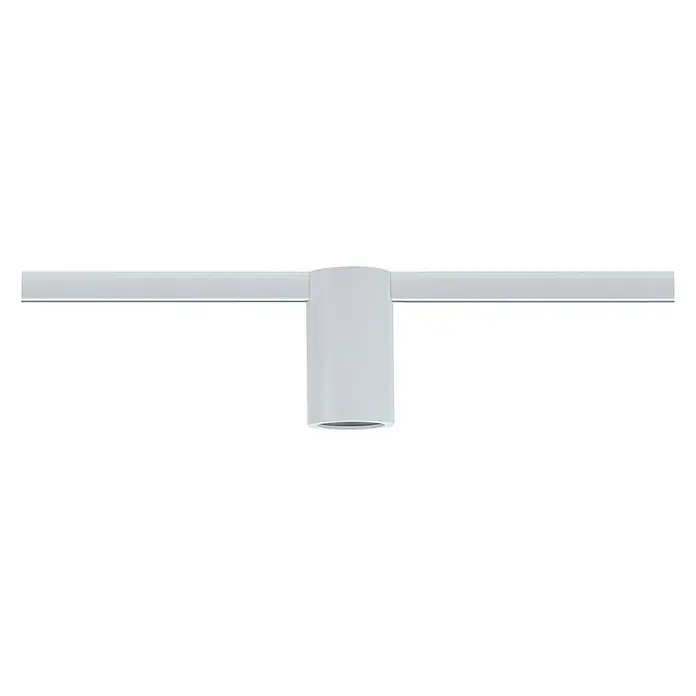 Paulmann URail Deckenleuchte Ceiling Socket - 20 W, Lampenfassung: E27, Weiß - Nahaufnahme einer weißen Schienenleuchte.