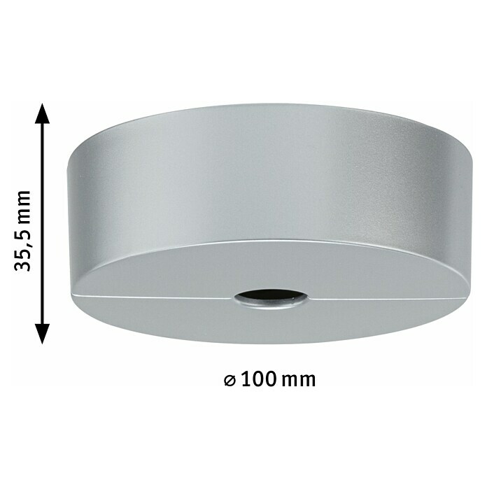 Paulmann URail LED-Spot Spot-Base (Chrom, 10 cm) | BAUHAUS