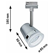 Paulmann URail Spot Cone (L x B x H: 9 x 10 x 18,5 cm, GU10, Mehrfarbig, Mit Leuchtmittel, Chrom matt) | BAUHAUS