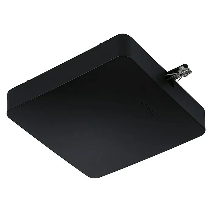 Paulmann URail Mittel-Einspeisung Zigbee - 300 W, Schwarz - Die schwarze Paulmann Deckenleuchte mit quadratischem Design und abgerundeten Kanten bietet eine moderne Beleuchtungslösung für jeden Raum.
