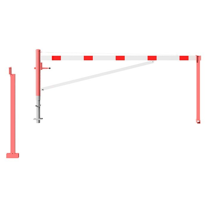 Schake Drehschranke (Mit Seilzugverstärkung & Diagonalverstrebung, Art Schloss: Vorhängeschloss, Länge: 3.500 mm) | BAUHAUS