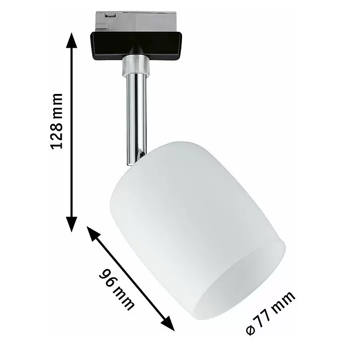 Paulmann URail LED-Spot Blossom10 W, Schwarz/Satin, G9, 1 Stk.