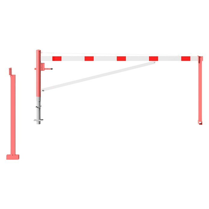 Schake Drehschranke (Mit Seilzugverstärkung & Diagonalverstrebung, Art Schloss: Profilzylinderschloss, Länge: 3.500 mm) | BAUHAUS