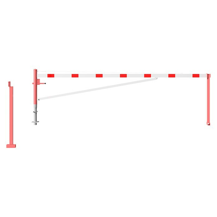 Schake Drehschranke (Mit Seilzugverstärkung & Diagonalverstrebung, Art Schloss: Dreikantverriegelung, Länge: 5.000 mm) | BAUHAUS