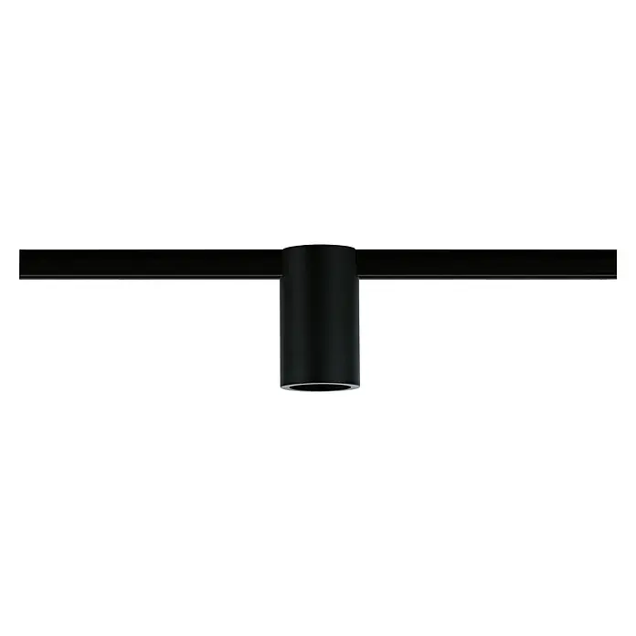 Paulmann URail Deckenleuchte Ceiling Socket - 20 W, Lampenfassung: E27, Schwarz matt - Das Produkt ist eine moderne schwarze Deckenleuchte, die ein elegantes und minimalistisches Design aufweist und für stilvolle Beleuchtung sorgt.