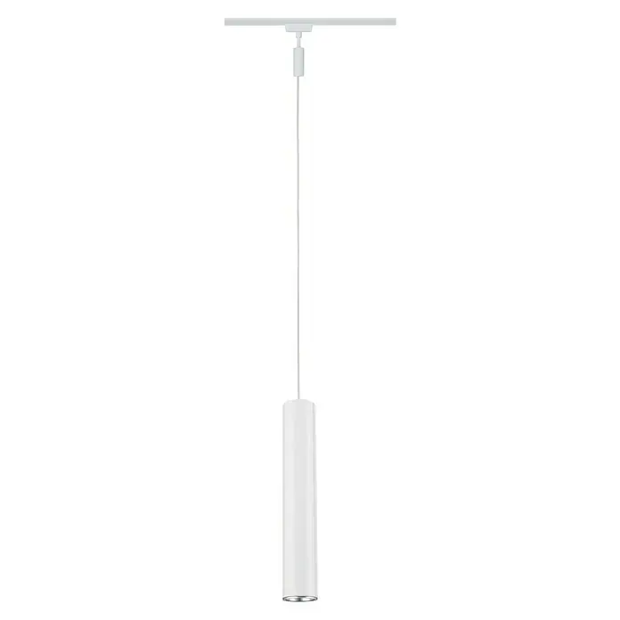Paulmann URail Pendelleuchte Catalejo - 10 W, Weiß, Höhe: 38,3 cm - Elegante weiße Deckenleuchte mit schlankem Design. Ideal für moderne Innenräume und energiesparende Beleuchtungslösungen.