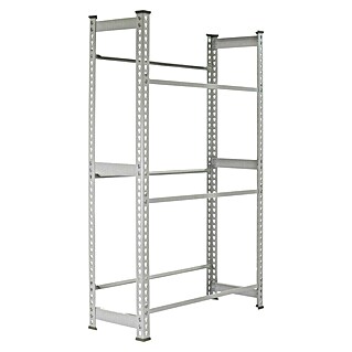 Simonrack Simonbottle Estantería para cajas de bebidas (Al x An x Pr: 180 x 80 x 30 cm, Carga límite balda: 100 kg, Número de baldas: 3 ud., Inserción, Galvanizado)