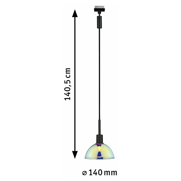 Paulmann URail Pendelleuchte Sarrasani (E14, Schwarz, Dichroic) | BAUHAUS
