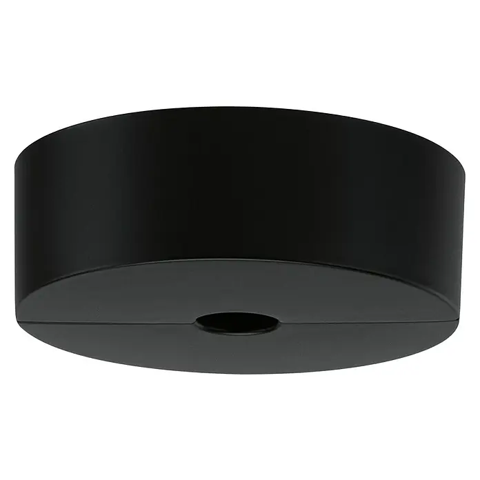 Paulmann URail LED-Spot Spot-Base - Schwarz matt, 10 cm - Nahaufnahme eines schwarzen Kabelkanals, der eine elegante Lösung für die Kabelführung bietet und Ordnung schafft.