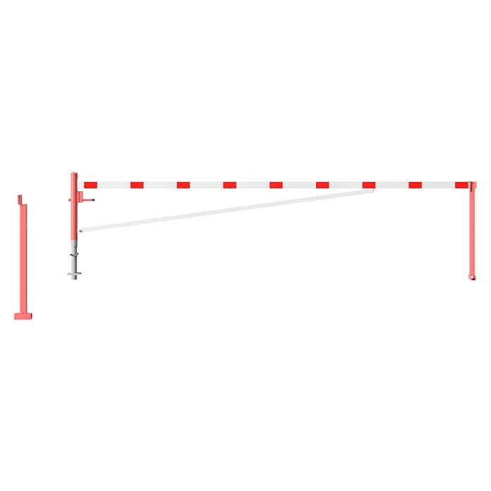 Schake Drehschranke (Mit Seilzugverstärkung & Diagonalverstrebung, Art Schloss: Profilzylinderschloss, Länge: 6.000 mm) | BAUHAUS