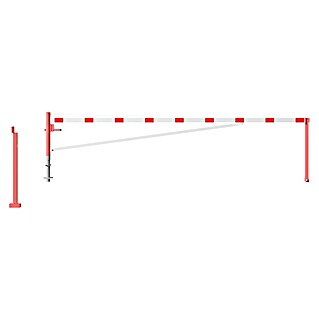 Schake Drehschranke (Mit Seilzugverstärkung & Diagonalverstrebung, Art Schloss: Profilzylinderschloss, Länge: 6.000 mm)