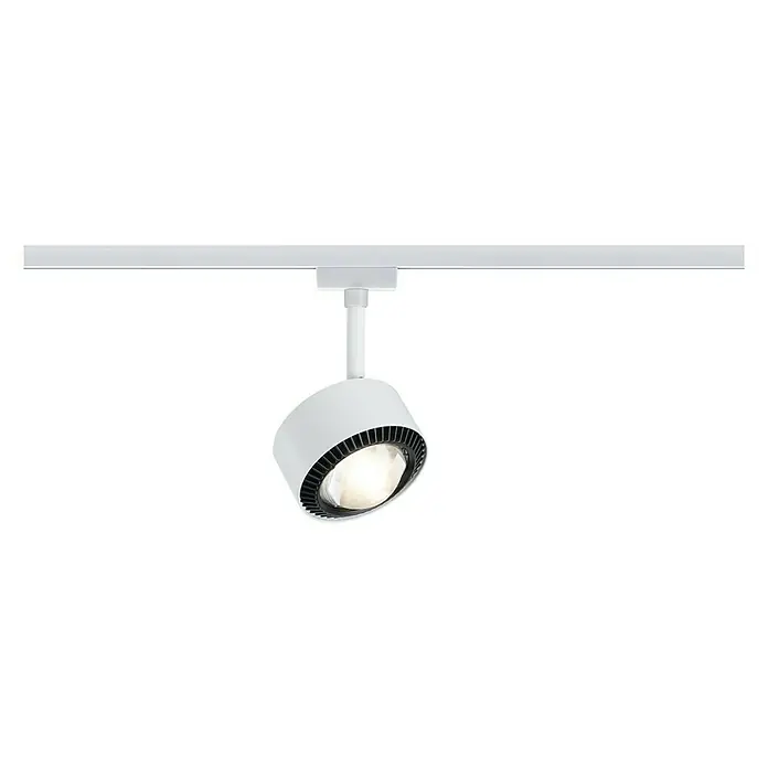 Paulmann URail LED-Spot Aldan - Weiß, Warmweiß, Ø x H: 9,8 x 17 cm - Weißer LED-Strahler an einer Schiene. Das Lichtdesign ist modern und funktional, perfekt für die Akzentuierung von Räumen.